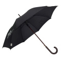 46'' semi auto quality wood shaft crook type of handle waterproof promotion outdoor umbrella